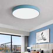 Runde LED-Deckenleuchte in Pastellfarben