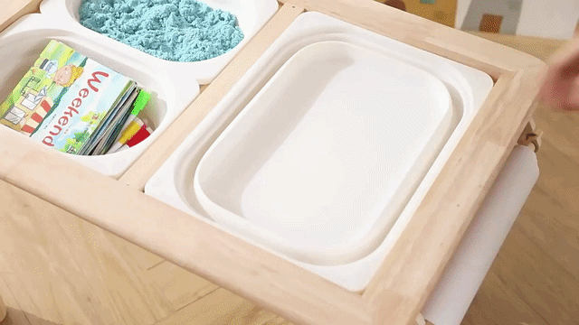 Höhenverstellbarer Sensorik- und Maltisch für Kinder