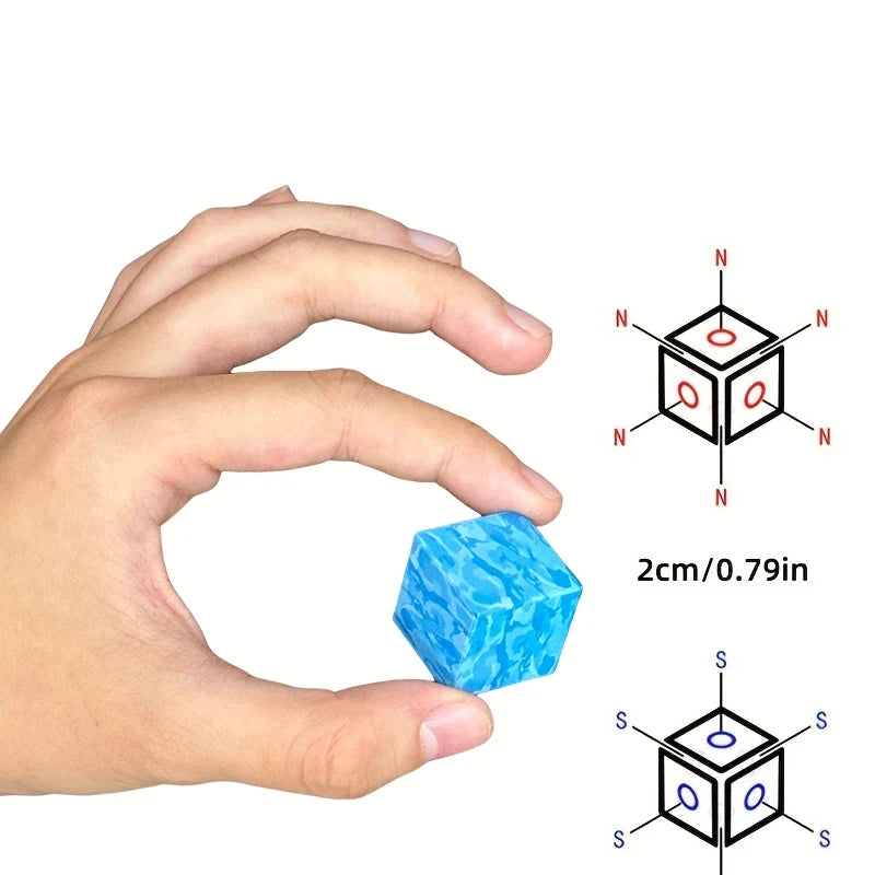Magnetische Würfel-Bausteine für kreative Baumeister