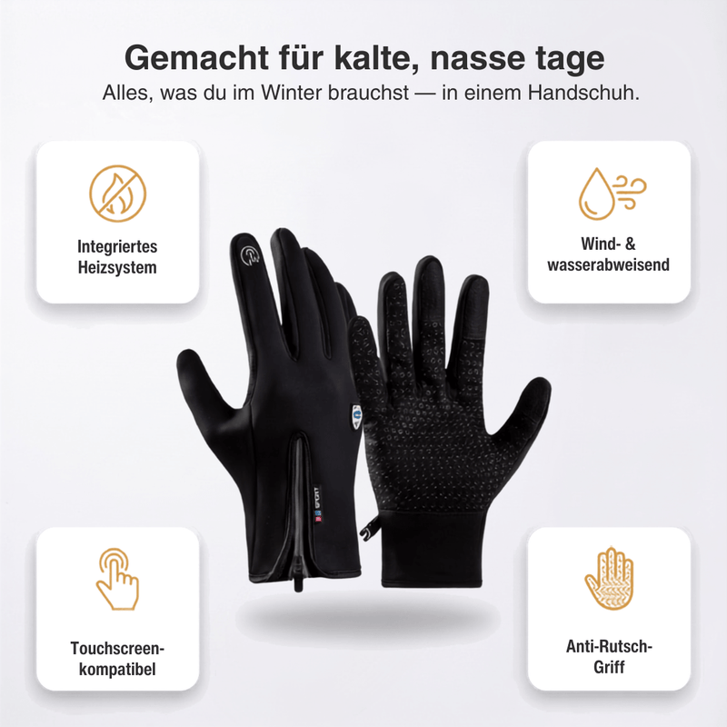 Beheizte Handschuhe für kalte Wintertage