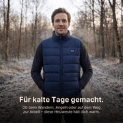 Beheizte Weste mit 9 Heizzonen für kalte Tage