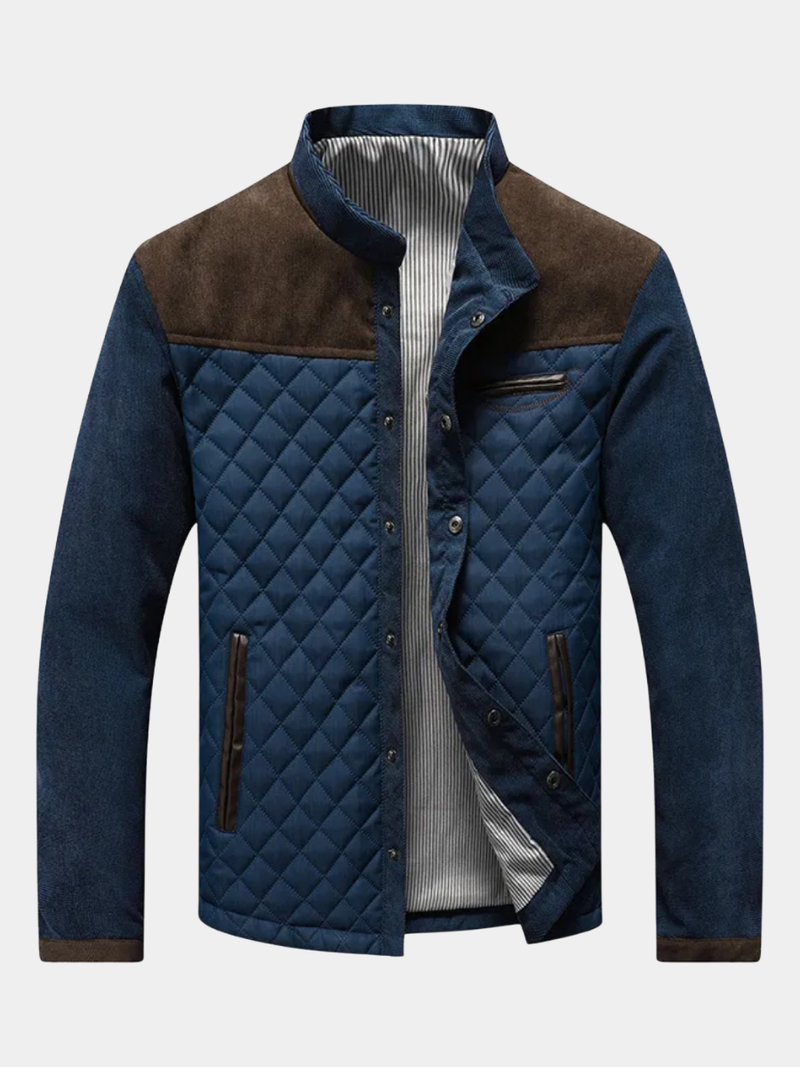 Herren-Steppjacke mit Stehkragen