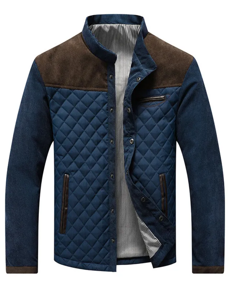 Herren-Steppjacke mit Stehkragen