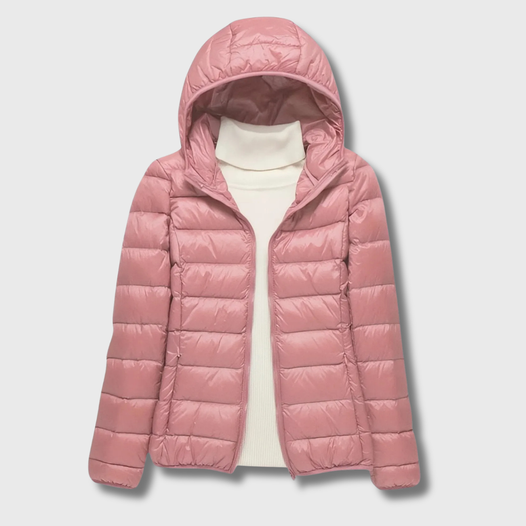 Leichte Damen-Steppjacke mit Kapuze
