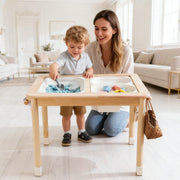 Höhenverstellbarer Sensorik- und Maltisch für Kinder