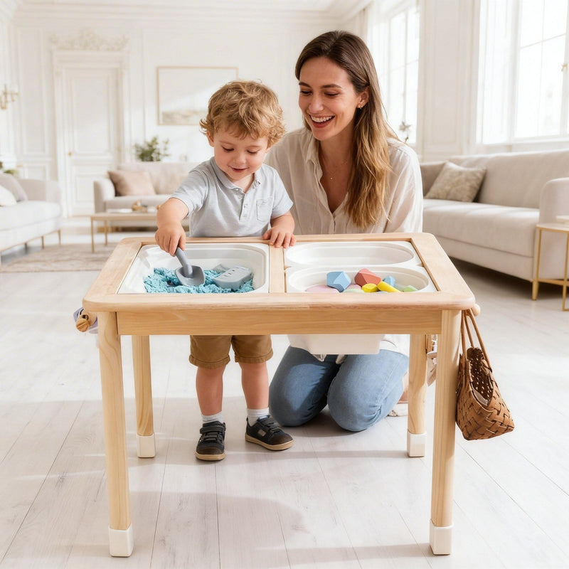Höhenverstellbarer Sensorik- und Maltisch für Kinder