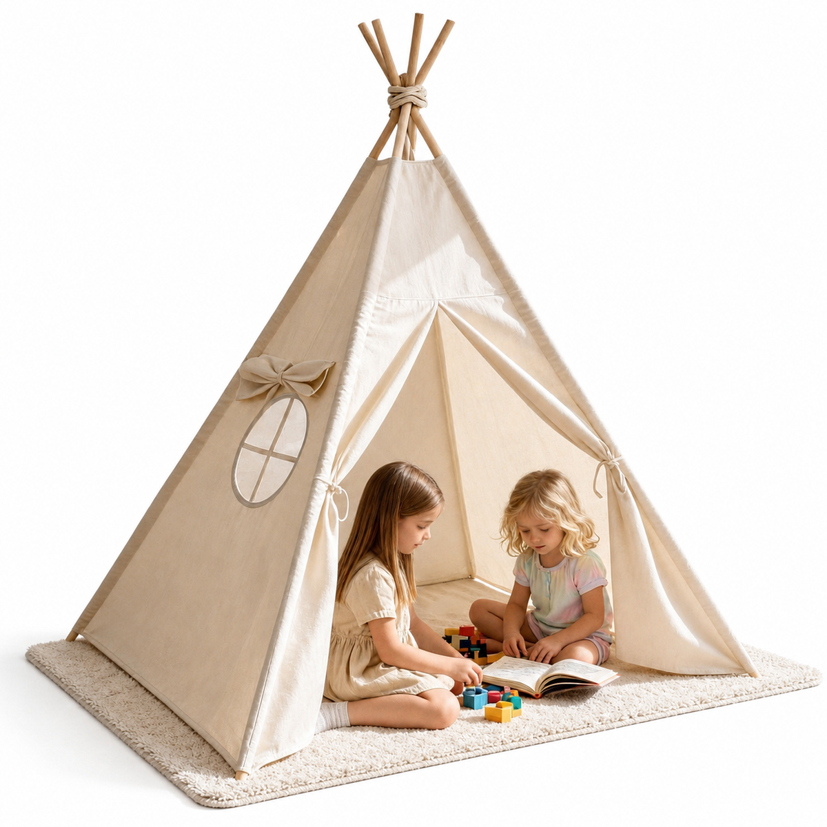 Kinder-Tipi zum Spielen, Lesen und Zurückziehen