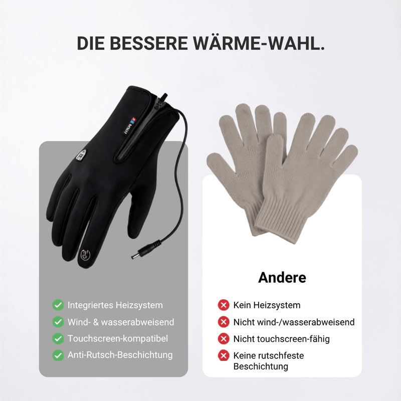 Beheizte Handschuhe für kalte Wintertage