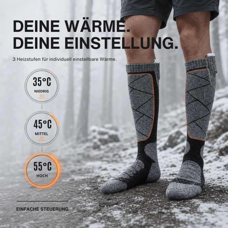 Beheizte Socken für warme Füße im Winter