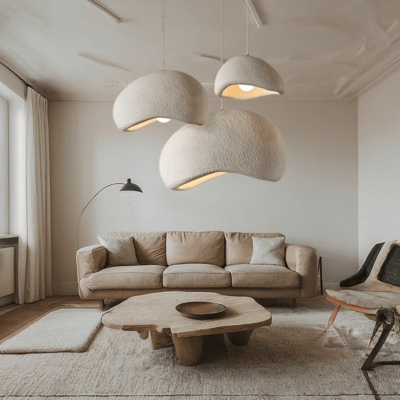 Pendelleuchte im Wabi-Sabi-Stil