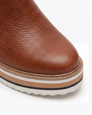 Damen-Stiefeletten mit Keilabsatz und Reißverschluss