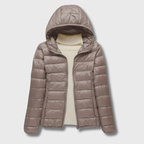 Leichte Damen-Steppjacke mit Kapuze