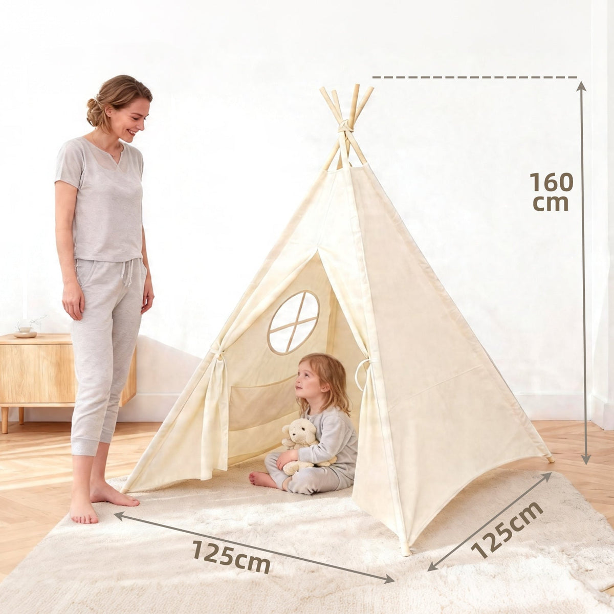 Kinder-Tipi zum Spielen, Lesen und Zurückziehen