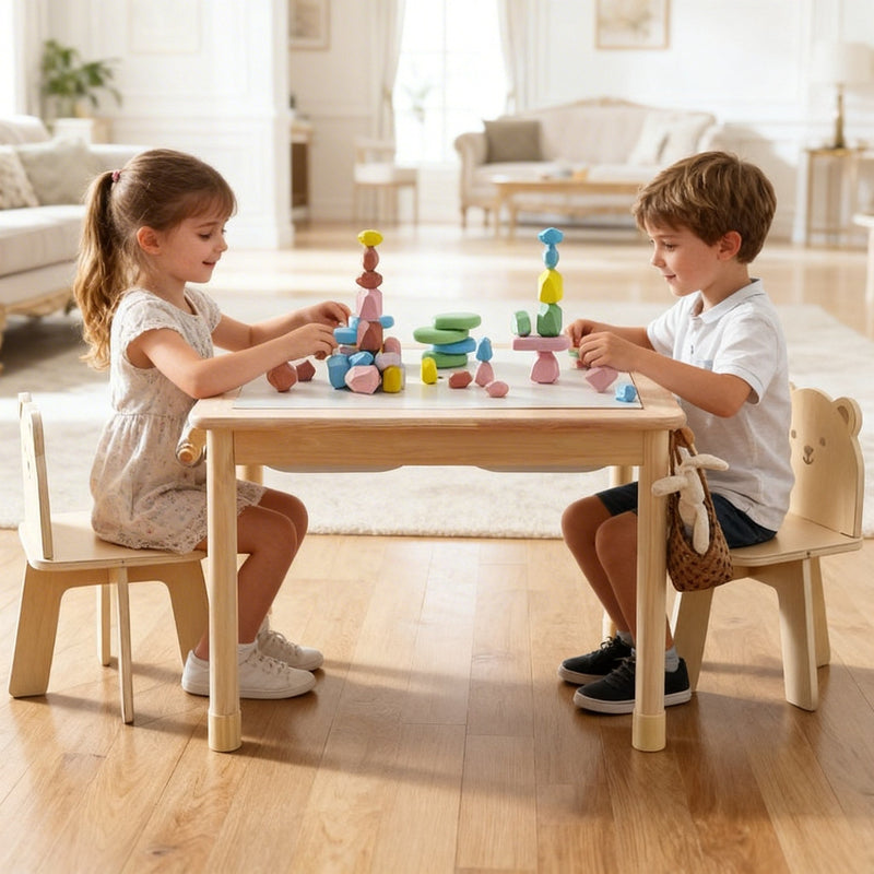 Höhenverstellbarer Sensorik- und Maltisch für Kinder