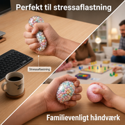 Bastelset mit transparenten Kugelformen und bunten Dekoteilen für Squishies