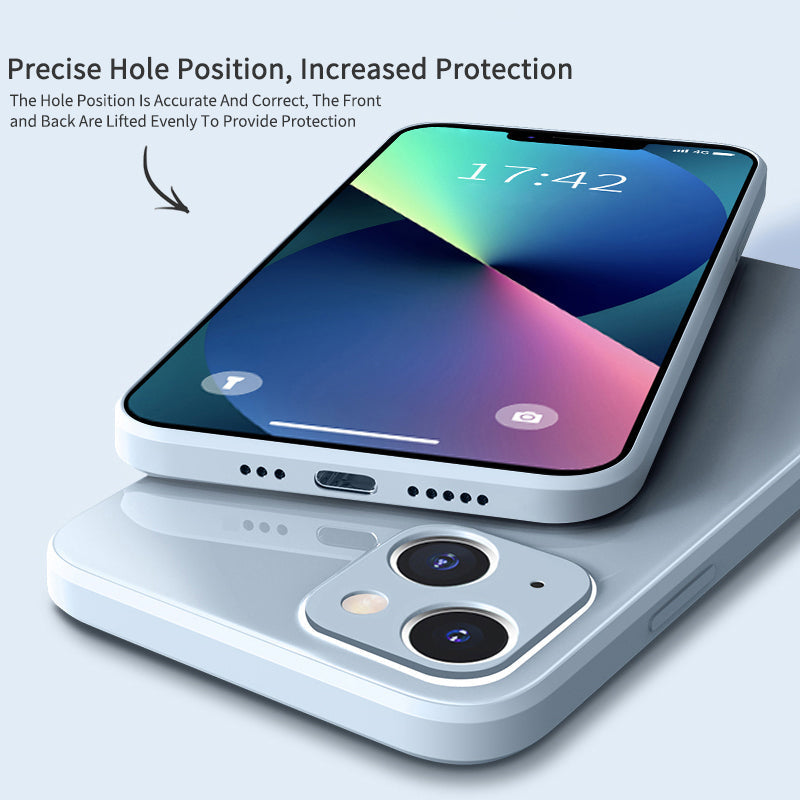 Transparente iPhone-Hülle mit mehrschichtigem Kameraschutz