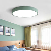 Runde LED-Deckenleuchte in Pastellfarben