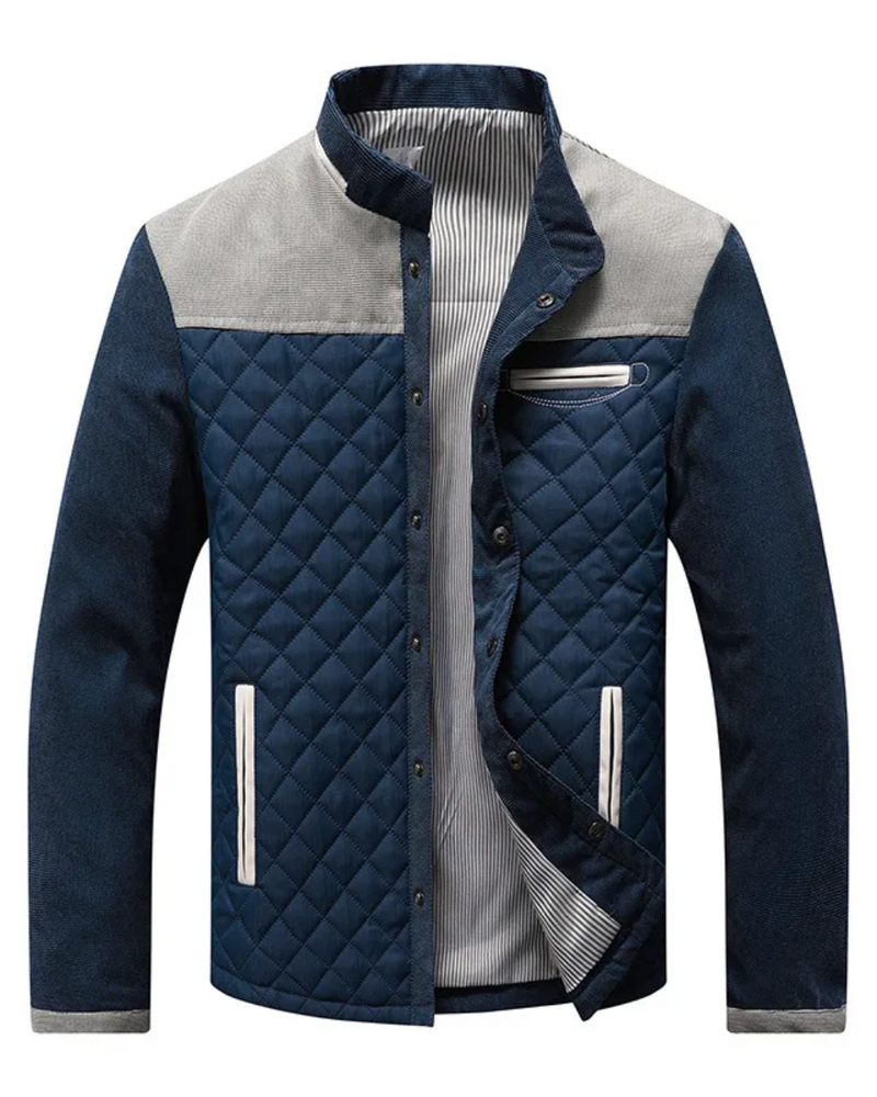 Herren-Steppjacke mit Stehkragen