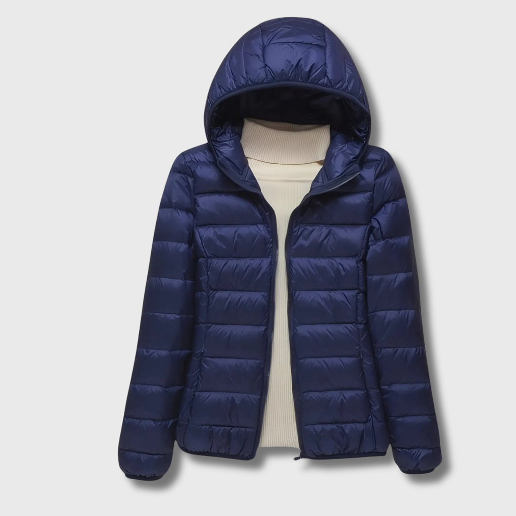 Leichte Damen-Steppjacke mit Kapuze