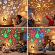 Weihnachtsbaum-Projektorlampe mit festlichen Motiven