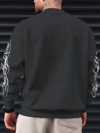 Herren-Sweatshirt mit Ärmeldruck