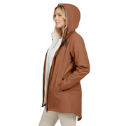 Wasserdichte Damenjacke mit Fleecefutter und Kapuze