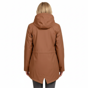 Wasserdichte Damenjacke mit Fleecefutter und Kapuze