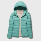 Leichte Damen-Steppjacke mit Kapuze