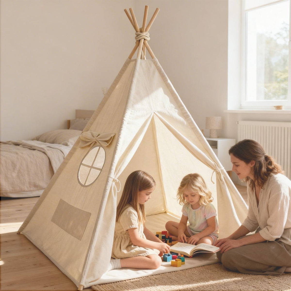 Kinder-Tipi zum Spielen, Lesen und Zurückziehen