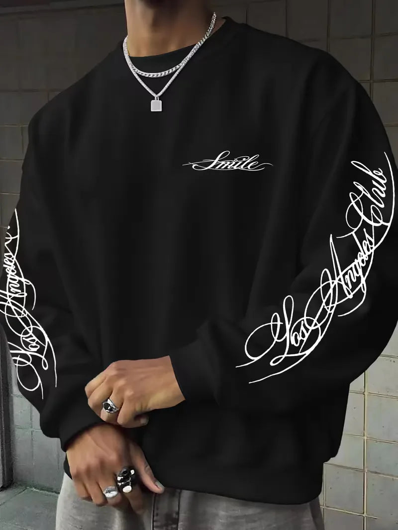 Herren-Sweatshirt mit Ärmeldruck