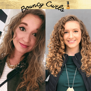 Orangefarbenes Haaröl Super Curl Hair Booster mit schwarzem Pumpspender