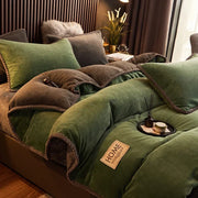 Winterwarme Samt-Fleece-Bettwäsche