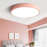 Runde LED-Deckenleuchte in Pastellfarben