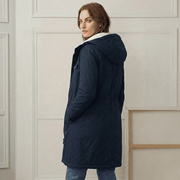 Warmer Damen-Winterparka mit Teddyfutter