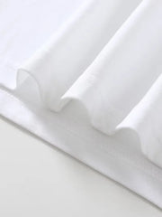 Langarmshirt mit Rundhalsausschnitt und kursiven schwarzen Schriftzügen