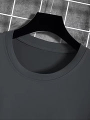 Langarmshirt mit Rundhalsausschnitt und Schriftzug auf den Ärmeln