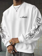 Herren-Sweatshirt mit Ärmeldruck