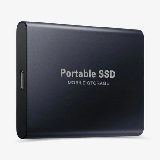 Kompakte tragbare externe SSD mit USB-C-Anschluss