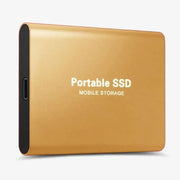 Kompakte tragbare externe SSD mit USB-C-Anschluss