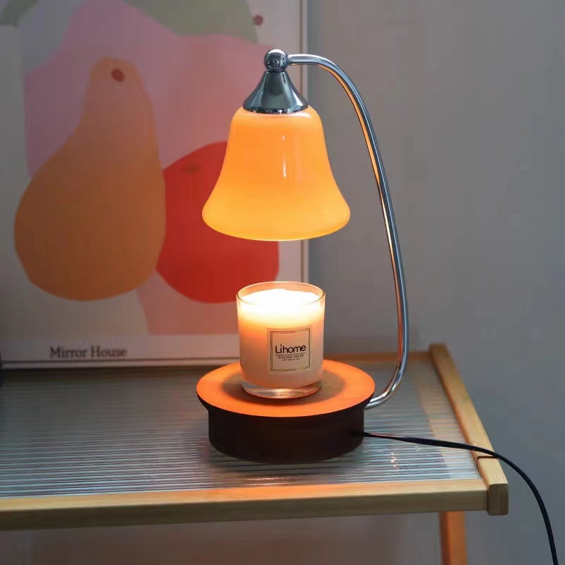 Kerzenwärmer-Lampe mit Glasglocke