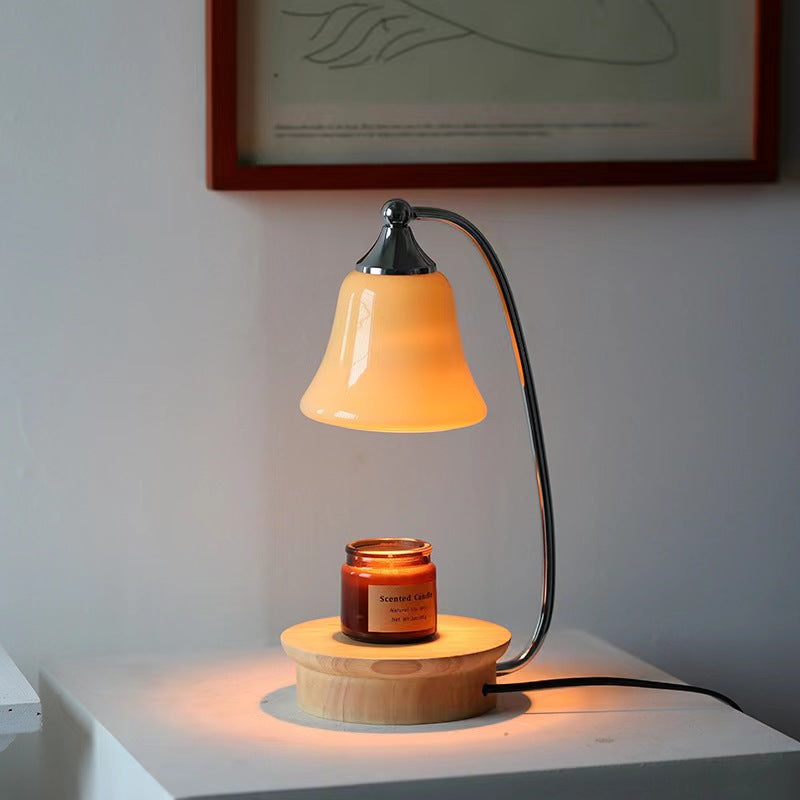 Kerzenwärmer-Lampe mit Glasglocke