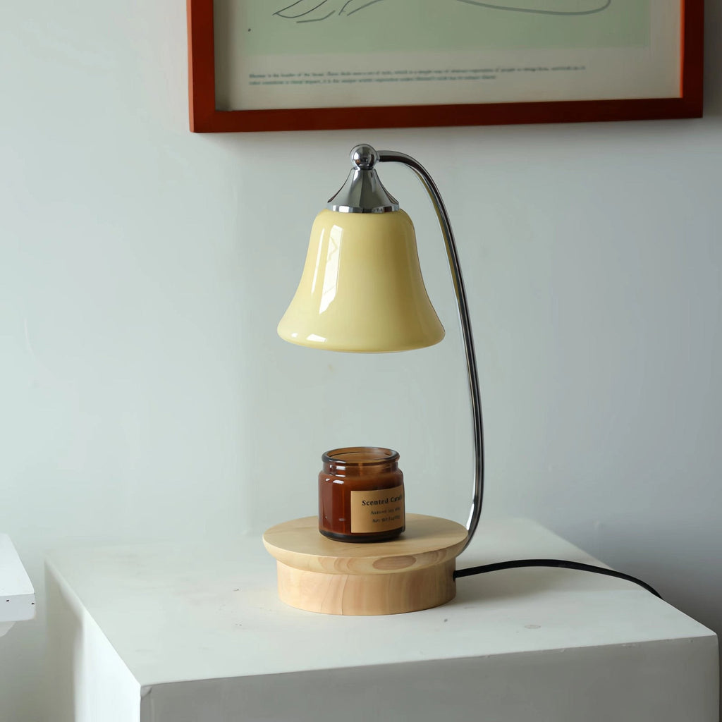 Kerzenwärmer-Lampe mit Glasglocke