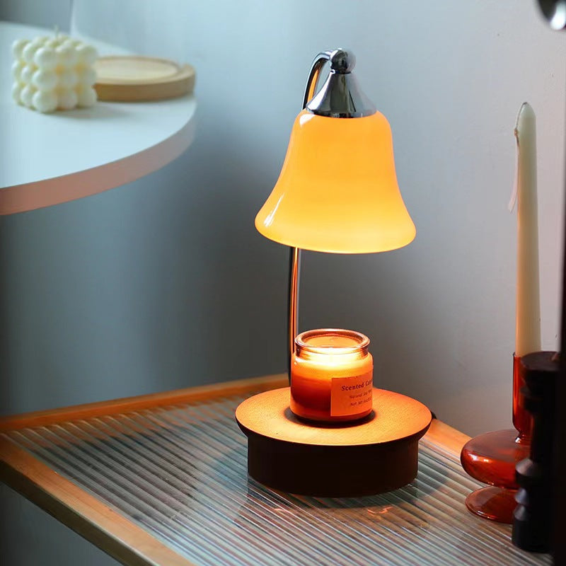 Kerzenwärmer-Lampe mit Glasglocke