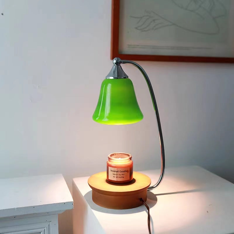 Kerzenwärmer-Lampe mit Glasglocke