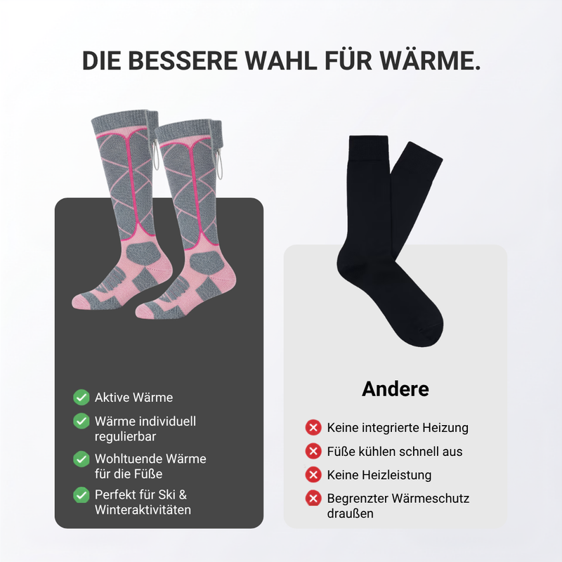 Beheizte Socken für warme Füße im Winter