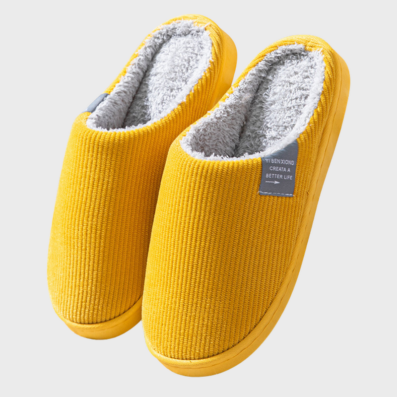 Warme Cord-Hausschuhe für Damen und Herren