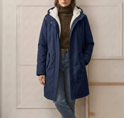 Warmer Damen-Winterparka mit Teddyfutter
