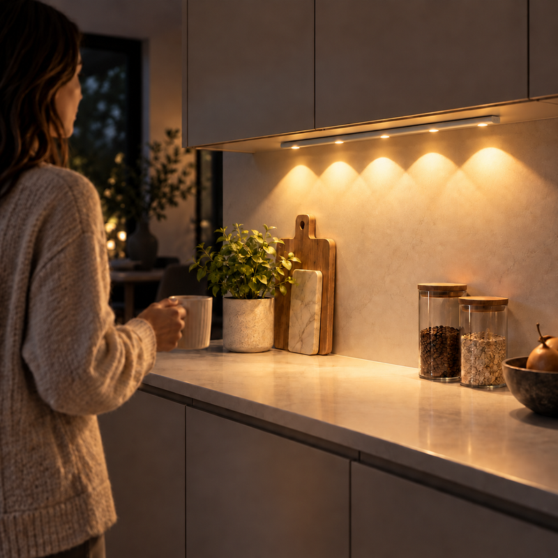 Kabellose LED-Leiste, die sich bei Bewegung einschaltet