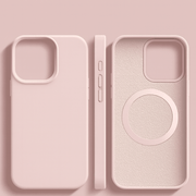 iPhone-Silikonhülle mit Magnetring und Soft-Touch-Oberfläche
