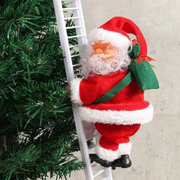 Kletternder Weihnachtsmann mit Musik